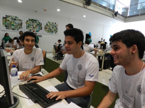 Equipe da UFOP na Primeira Maratona de Programação.